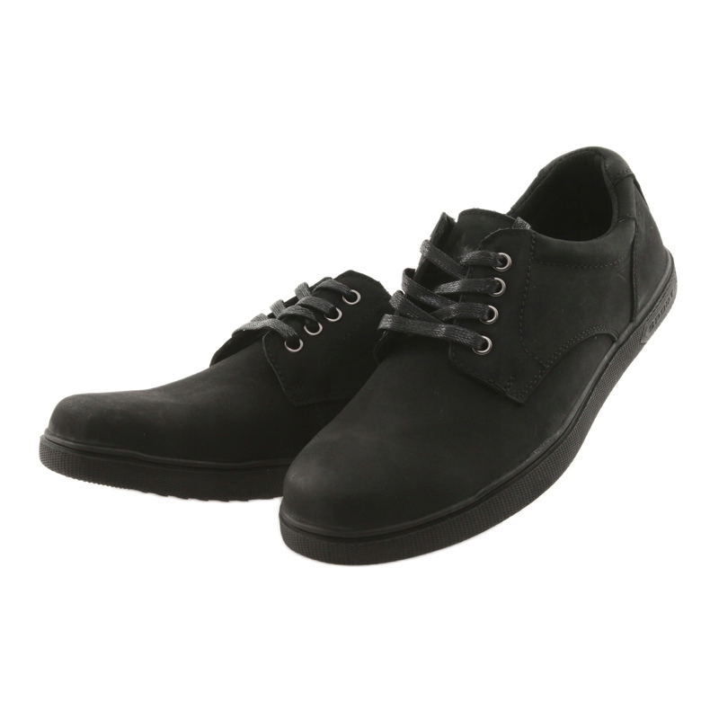 American Club Black -Cicle sapatos de couro masculinos preto 3