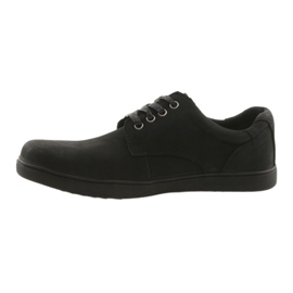 American Club Black -Cicle sapatos de couro masculinos preto 2