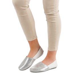 Slipons de couro VINCEZA cinza 2