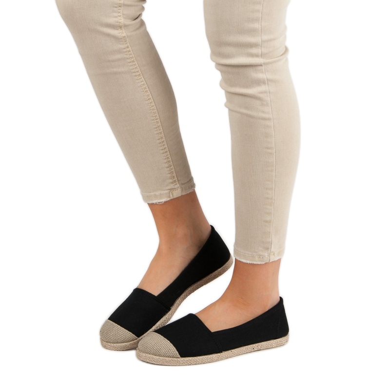 Alpercatas pretas elegantes preto 2