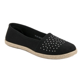 Alpercatas pretas com cristais preto 1