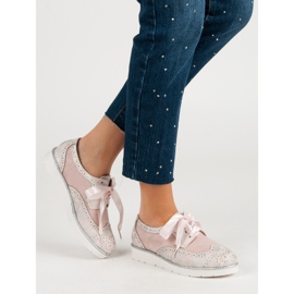Vices Sapatos amarrados com uma fita rosa 2