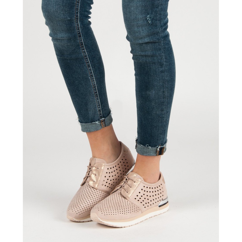 Aclys Brogues rosa a céu aberto castanho 2