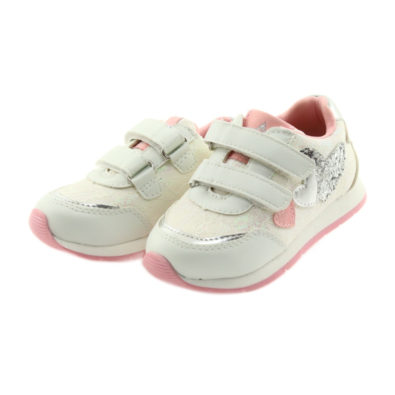 Palmilha de couro American Club GC11 branco cinza rosa 3
