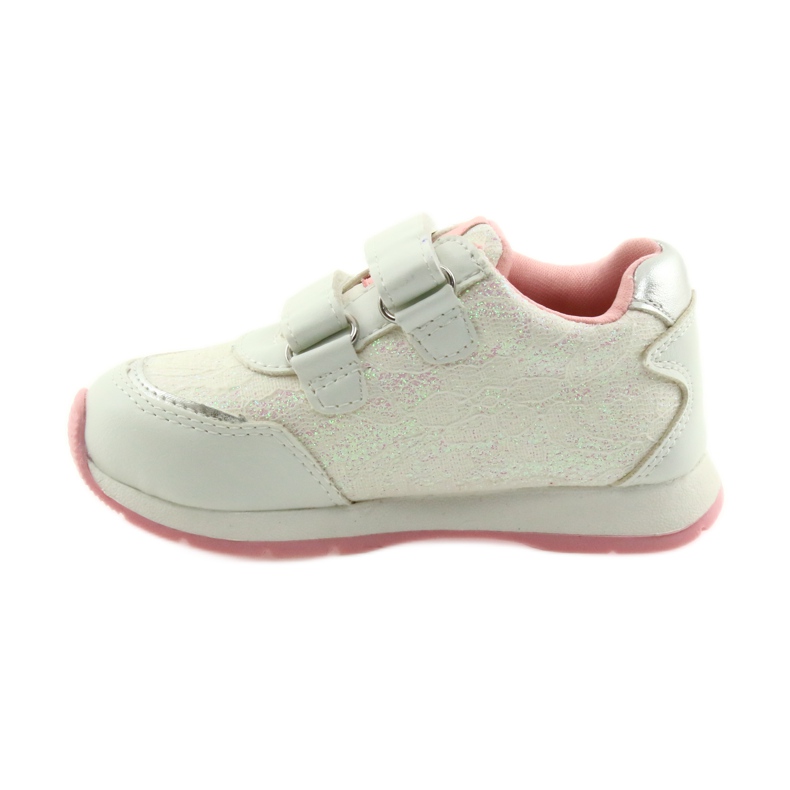Palmilha de couro American Club GC11 branco cinza rosa 2