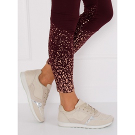 Sapatas do esporte bege LR88082 Beige II-GAT 1