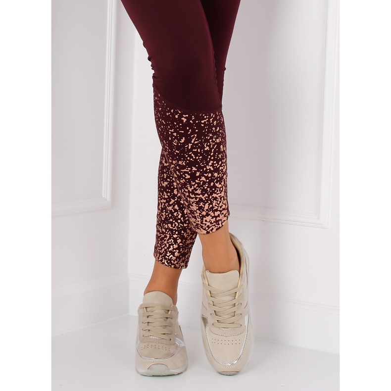 Sapatas do esporte bege LR88082 Beige II-GAT 2