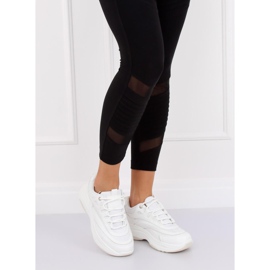 Sapatos esportivos femininos brancos B0-15 Branco 2