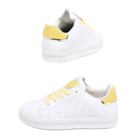 Tênis feminino branco e amarelo H99-36 Amarelo 1
