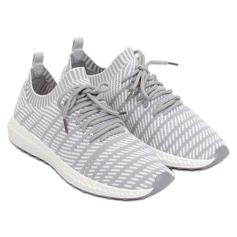 Tênis esportivos cinza HY2812 cinza claro 2