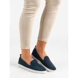 Filippo Senhores de Couro da Marinha azul azul marinho 2