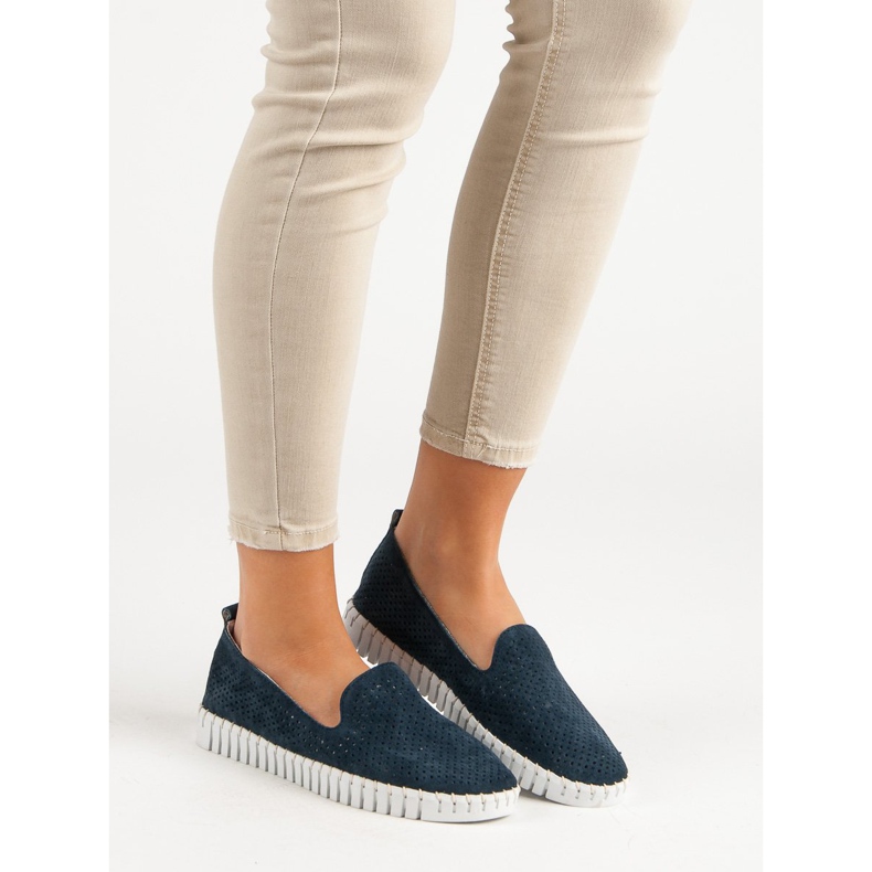 Filippo Senhores de Couro da Marinha azul azul marinho 2