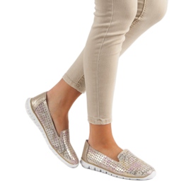 Filippo Senhores de couro da moda amarelo 2