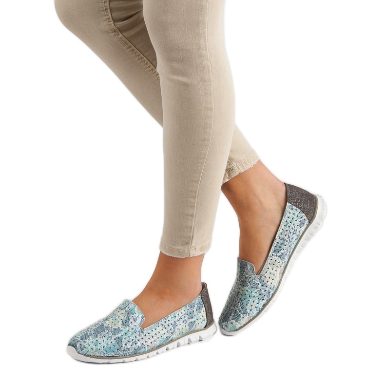 Filippo Senhores de couro da moda cinza 1