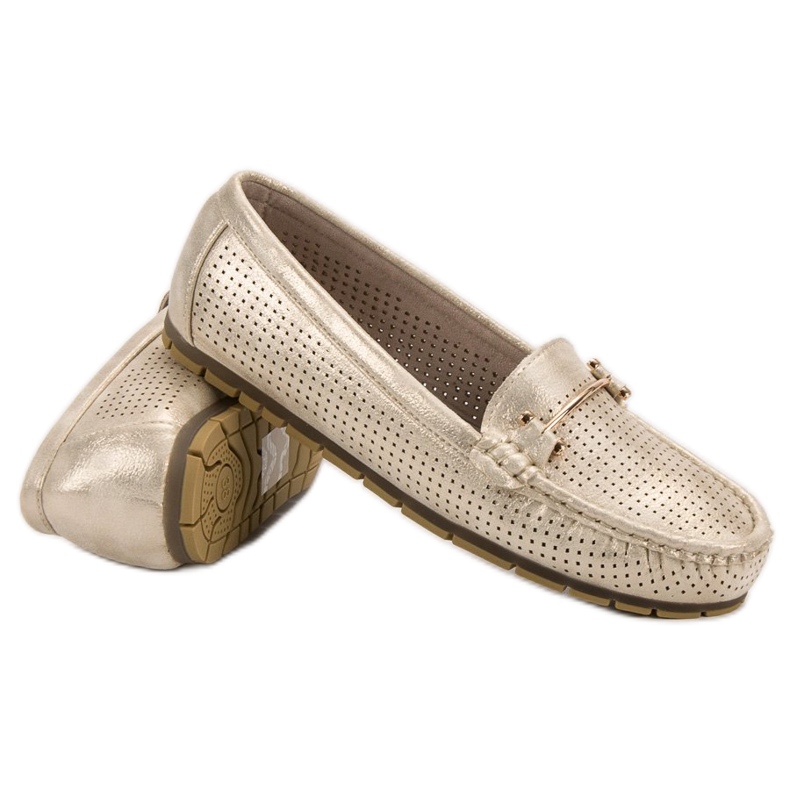 Kylie Mocassins brilhantes amarelo 1