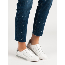 Kylie Tênis Branco Com Estrelas 2 Kylie Tênis Branco Com Estrelas 2