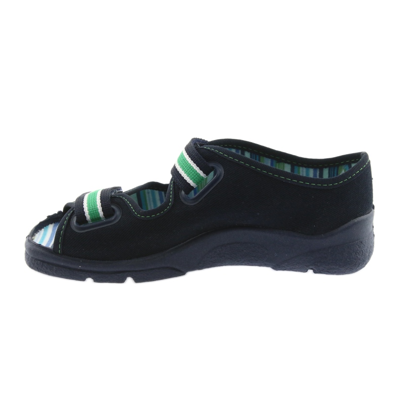 Sapatos infantis sandálias Befado 969X073 azul marinho azul verde 2