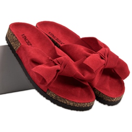 Chinelos VINCEZA com laço vermelho 2
