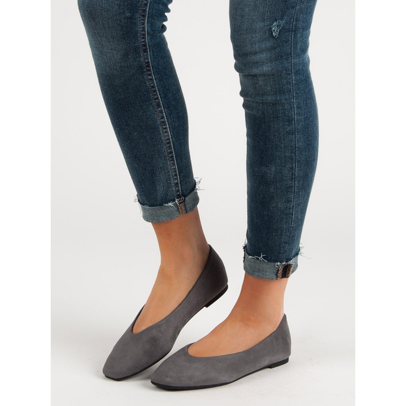 Seastar Bailarinas de camurça cinza 1