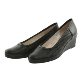 Sapatos femininos com cunha Gregors 763 pretos 3