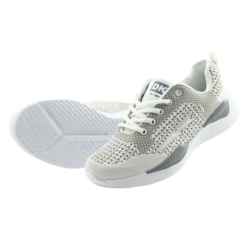 Palmilha desportiva feminina branca DK SA349 branco-cinza com espuma viscoelástica 5