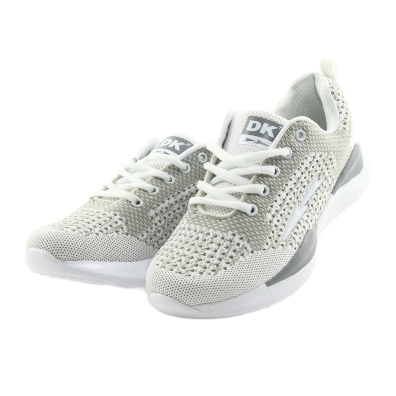 Palmilha desportiva feminina branca DK SA349 branco-cinza com espuma viscoelástica 3