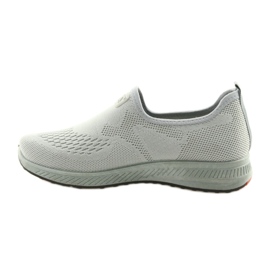 Tênis esportivos cinza deslizante cinza DK SA089 vermelho 2