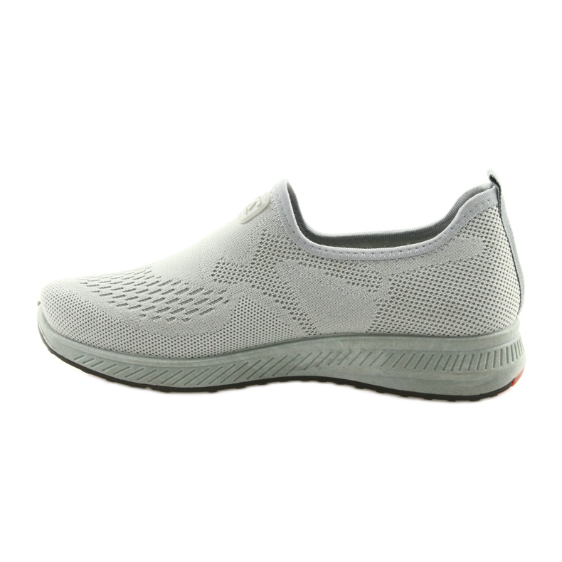 Tênis esportivos cinza deslizante cinza DK SA089 vermelho 2