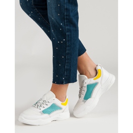 Calçados esportivos confortáveis branco multicolorido 2 Calçados esportivos confortáveis branco multicolorido 2