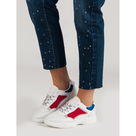 Calçados esportivos confortáveis branco multicolorido 1 Calçados esportivos confortáveis branco multicolorido 1