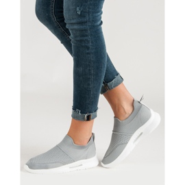 Calçado Têxtil Desportivo cinza 1