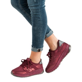 Ideal Shoes Calçados Esportivos Slip-on vermelho 2