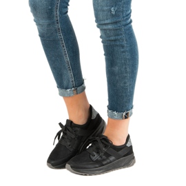 Ideal Shoes Calçados Esportivos Slip-on preto 1