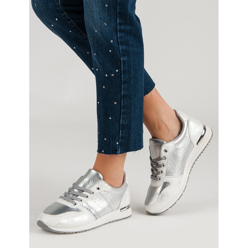 Jumex Calçados Esportivos Prateados cinza 2