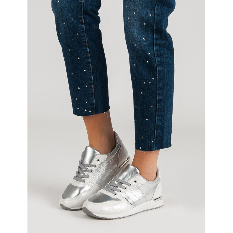 Jumex Calçados Esportivos Prateados cinza 1