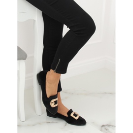 Mocassins de veludo preto F1048 Black II-GAT 1