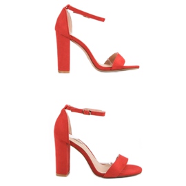 Seastar Sandálias sensuais em um bar vermelho 2