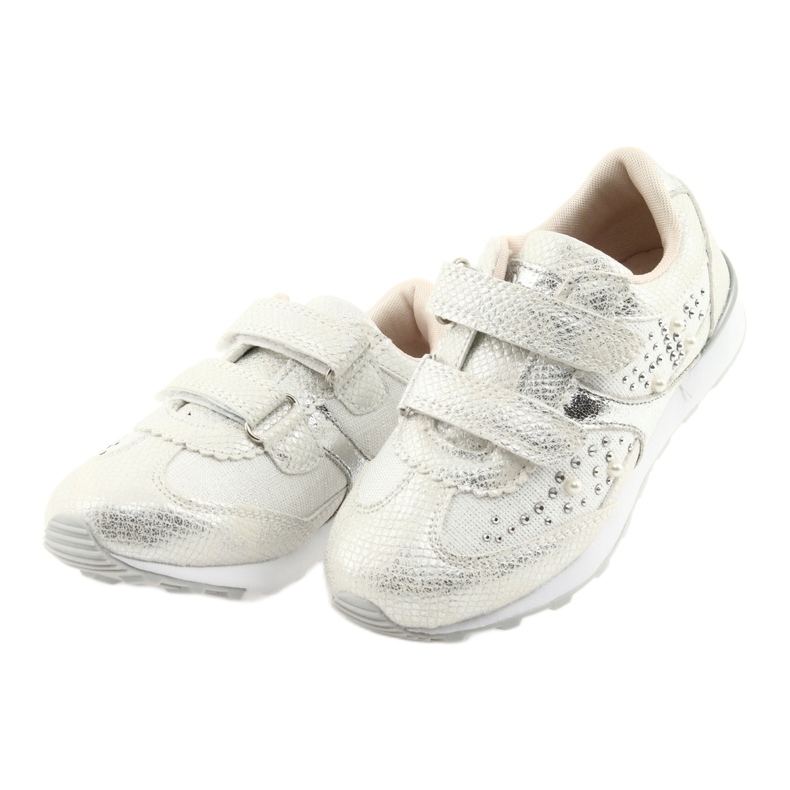 Esportes meninas American Club ES19 prata branco cinza 3