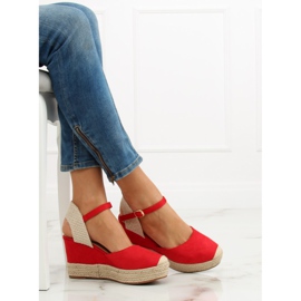 Alpargatas em cunhas vermelhas T331P Red II-GAT vermelho 1