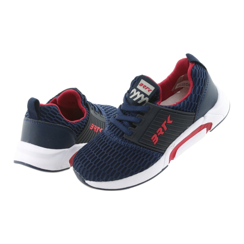 Sapatos esportivos Bartek 58110 azul marinho vermelho 4