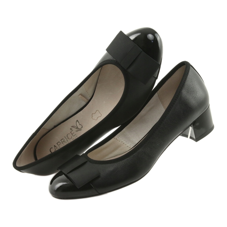Sapatilhas femininas com arco Caprice 22307 preto 6