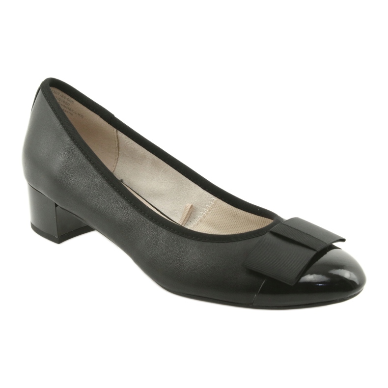 Sapatilhas femininas com arco Caprice 22307 preto 1