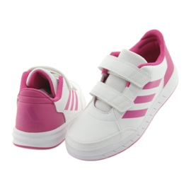 Sapatos Adidas AltaSport CF K Jr D96828 branco rosa 4
