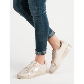 Bestelle Sapatos esportivos com strass marrom 2