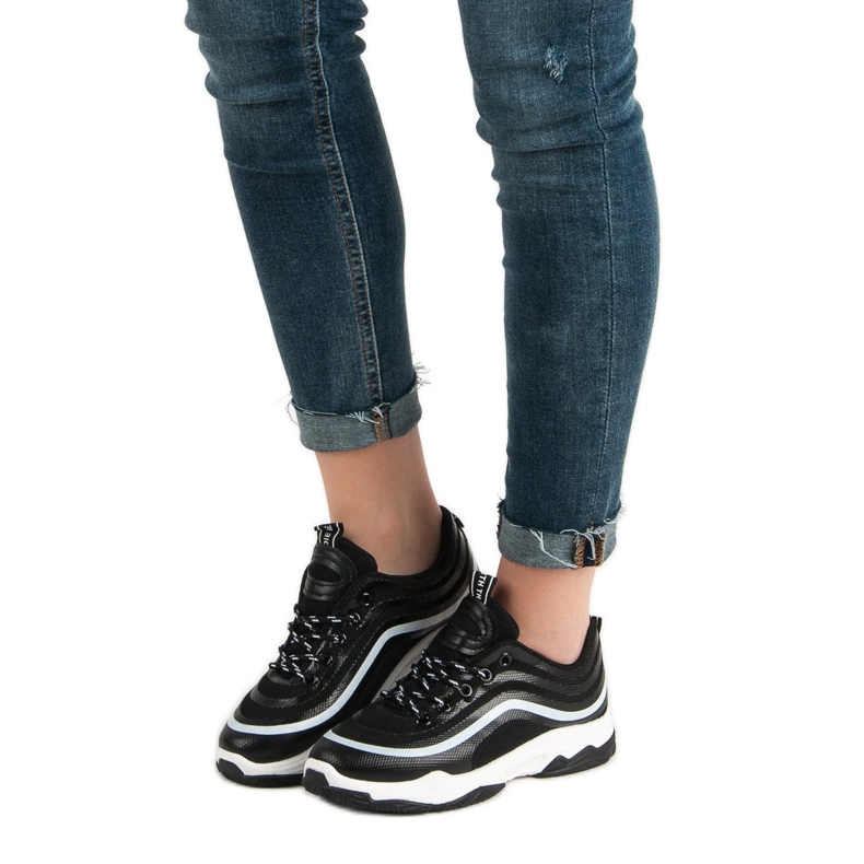 Calçados esportivos têxteis preto 2