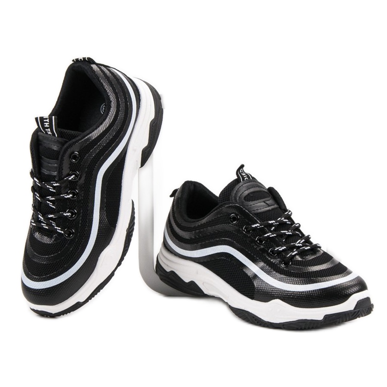 Calçados esportivos têxteis preto 1