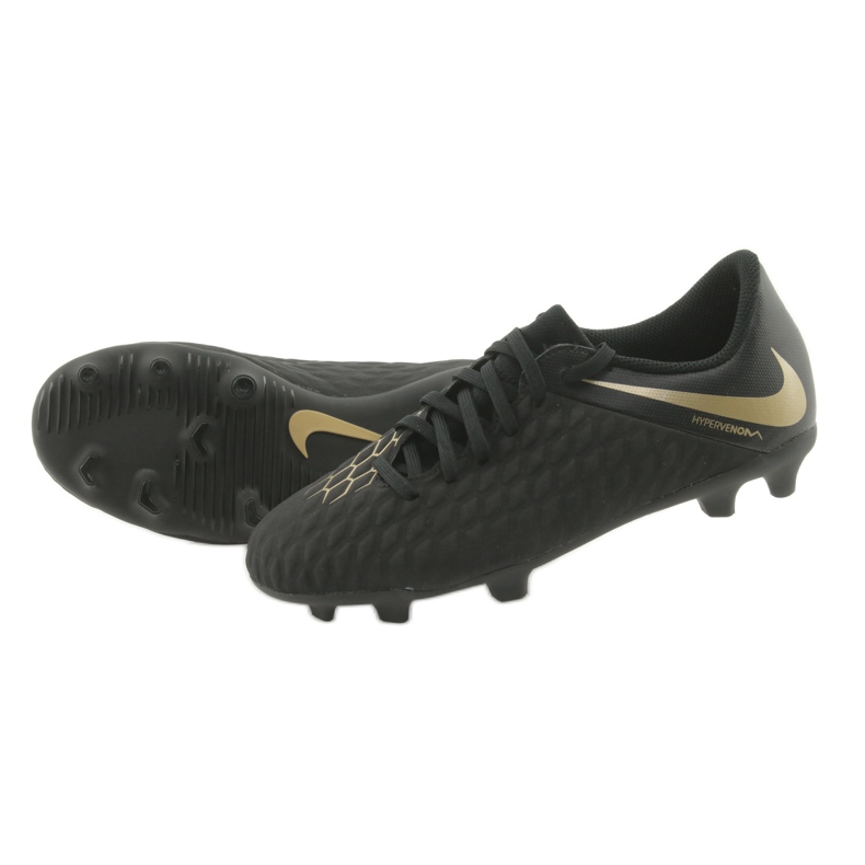 Chuteiras Nike Hypervenom Phantom 3Club FG Jr AJ4146-090 preto 5