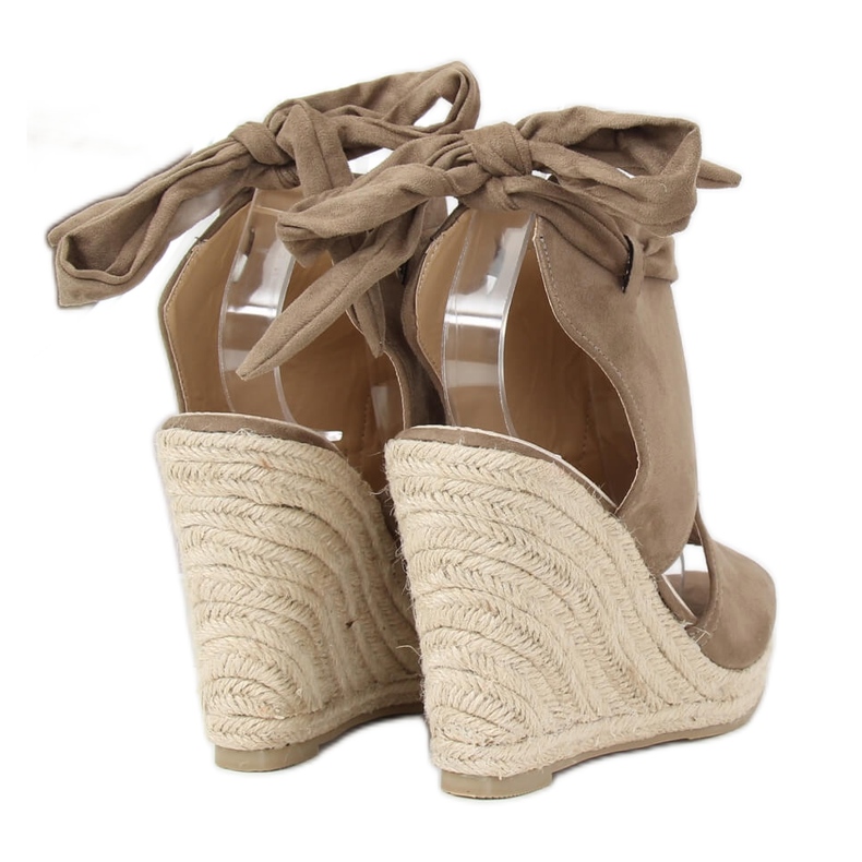 Alpercatas verdes em cunhas LM-023 Verde multicolorido 1