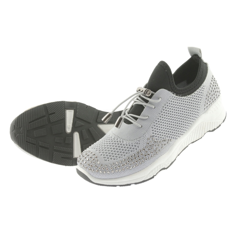 Esportes femininos DK FS19 com zircões cinzentos preto 5 Esportes femininos DK FS19 com zircões cinzentos preto 5