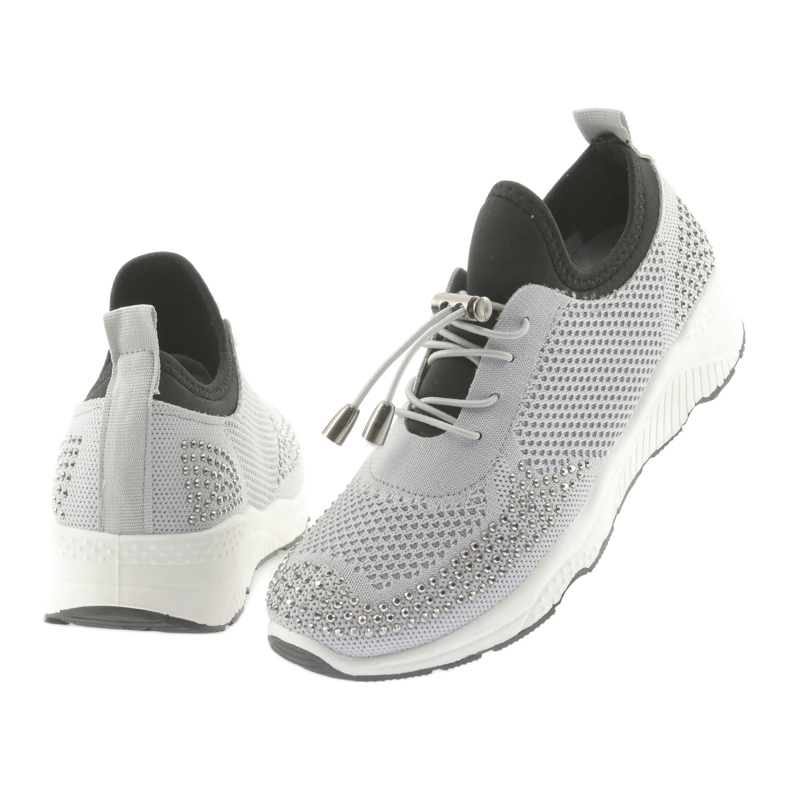 Esportes femininos DK FS19 com zircões cinzentos preto 4 Esportes femininos DK FS19 com zircões cinzentos preto 4